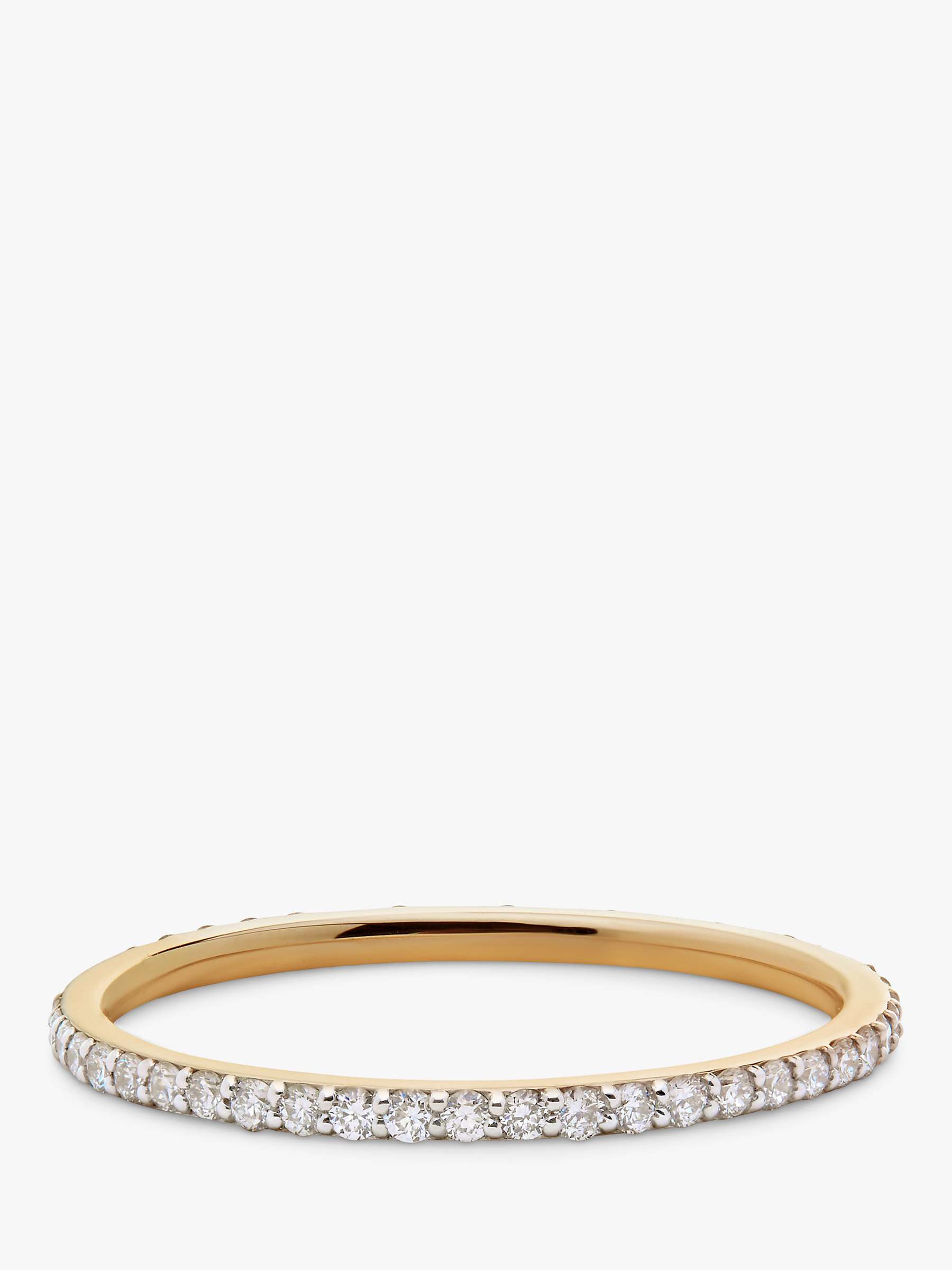 Buy Monica Vinader 14ct Yellow Gold Diamond Eternity Ring, Gold Online at johnlewis.com