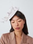 John Lewis Beatrice Upturn Disc Swirl Fascinator, Ivory