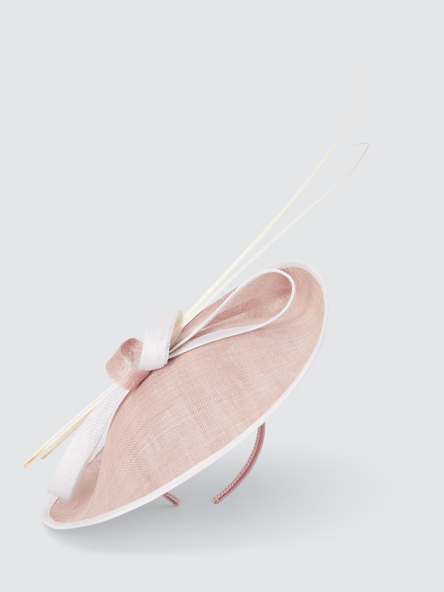 Buy John Lewis Daisy Quill Upturn Fascinator Occasion Hat, Rose Online at johnlewis.com