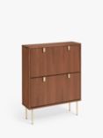 John Lewis Harvard Wide Shoe Storage Unit, Walnut