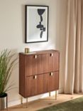 John Lewis Harvard Wide Shoe Storage Unit, Walnut