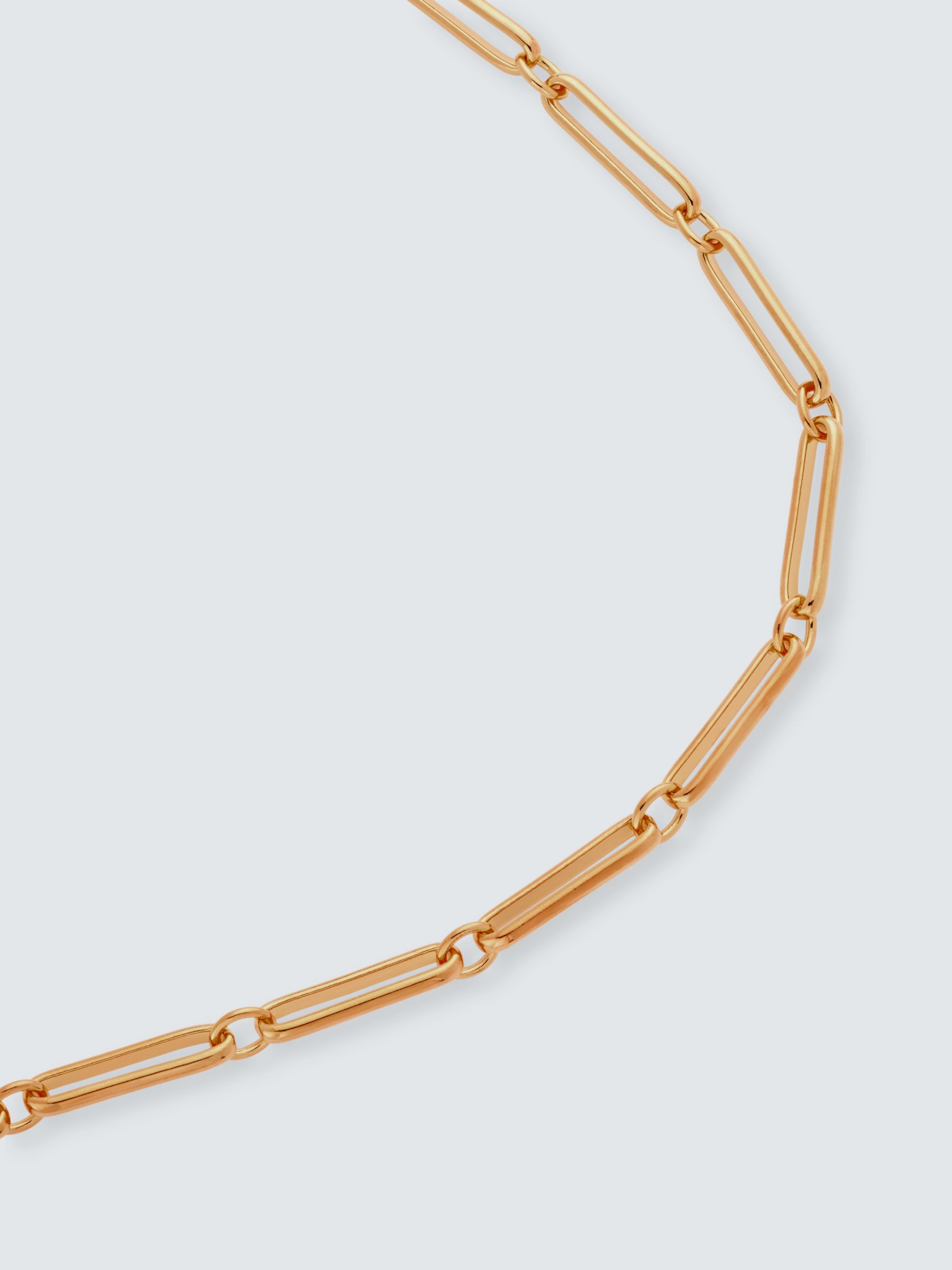 Buy John Lewis Large Link Paperclip Chain Necklace, Gold Online at johnlewis.com