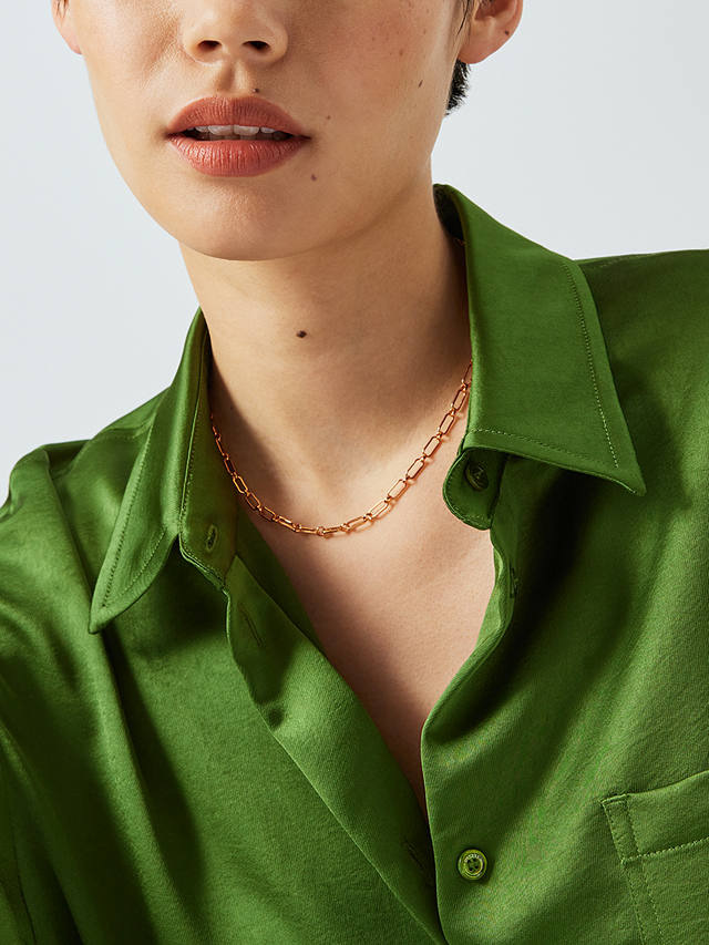 John Lewis Paperclip Chain Necklace, Gold
