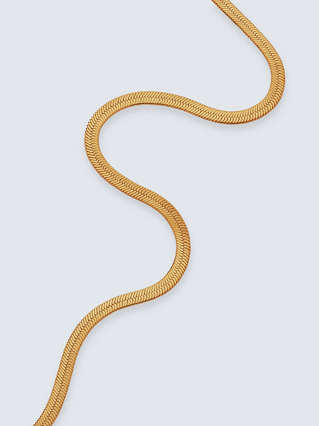 John Lewis Snake Chain Necklace, Gold