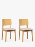 John Lewis ANYDAY Fern Dining Chairs, Set of 2, Oak