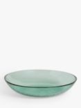 John Lewis Orangery Large Glass Serve Bowl, 24.8cm, Green