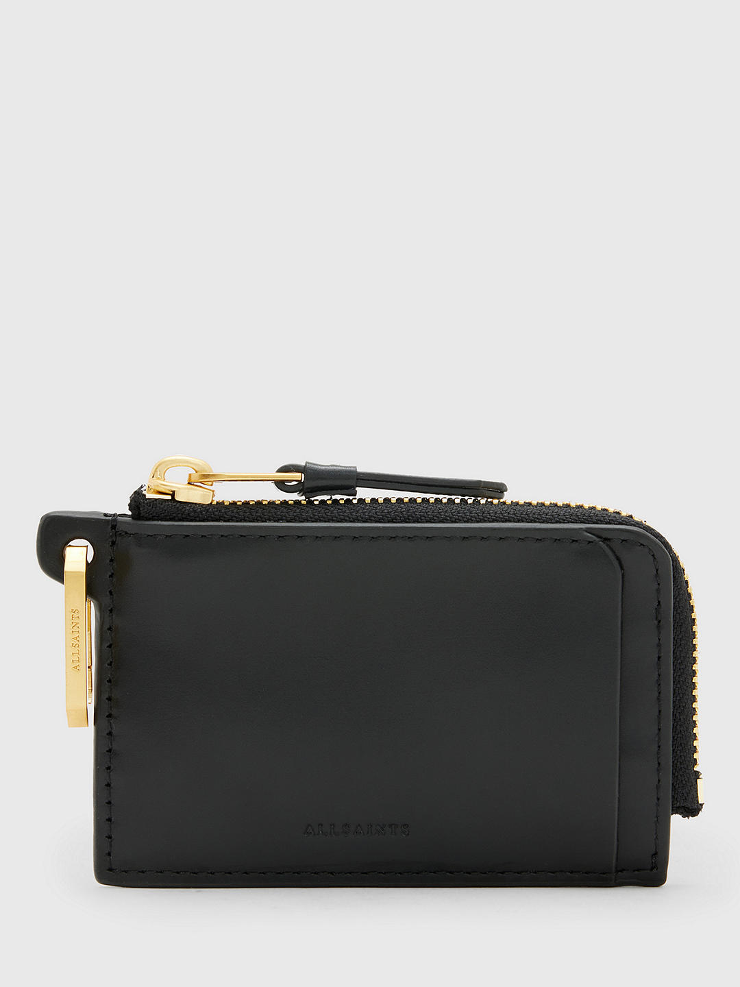 AllSaints Remy Leather Wallet, Black