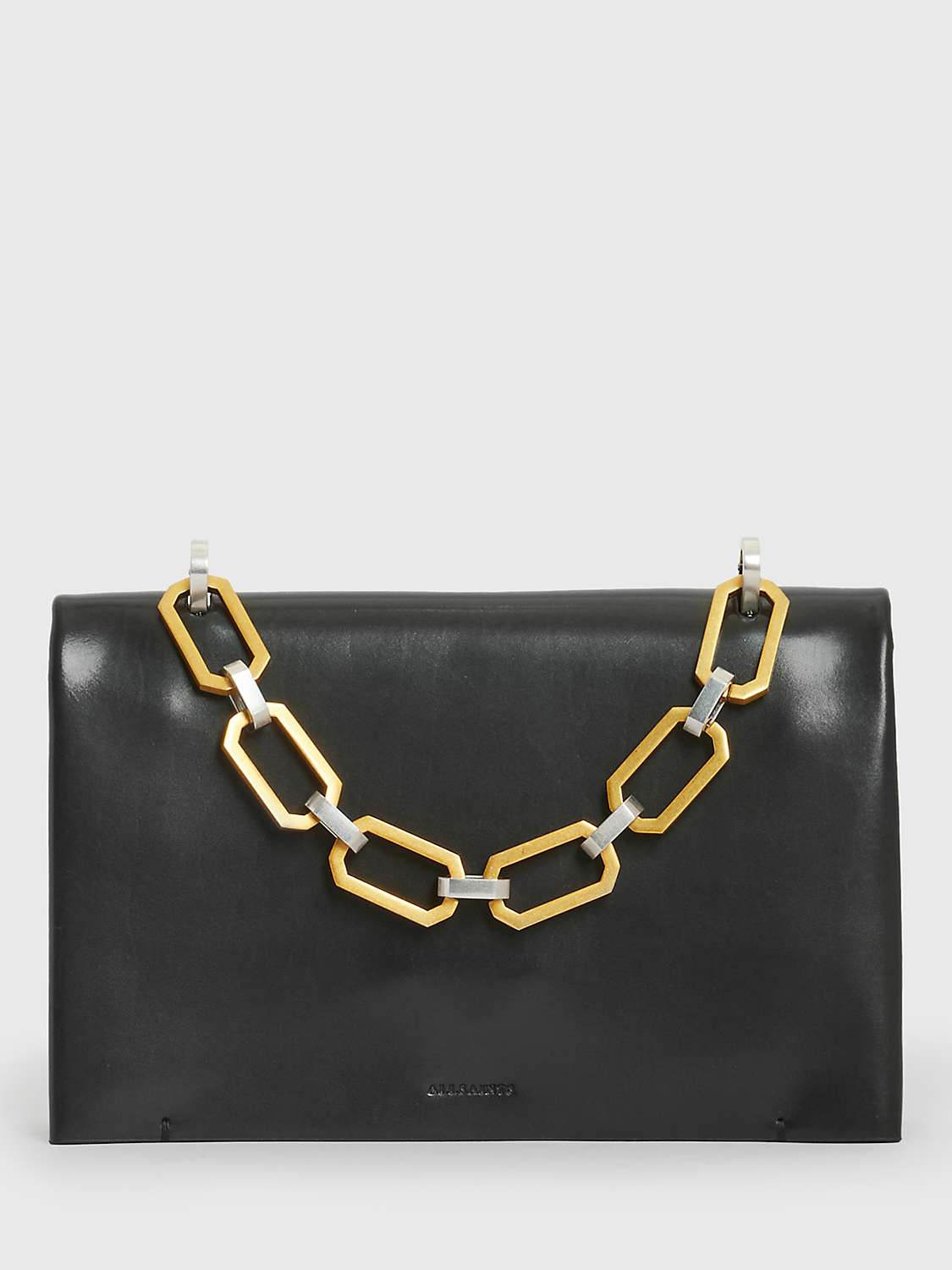 Buy AllSaints Yua Leather Clutch Bag Online at johnlewis.com