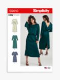 Simplicity Elastic Waist Dresses Sewing Pattern, S9010, H5