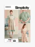 Simplicity Misses' Dress and Pinafore Apron Sewing Pattern, S9835