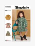 Simplicity Children's Dresses Sewing Pattern, S9830