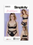 Simplicity Misses' and Women's Bra, Panty and Thong Sewing Pattern, S9833A