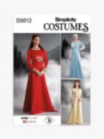 Simplicity Misses' Medieval Dress Costume Sewing Pattern, S9812