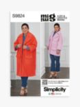 Simplicity Misses' Coat Sewing Pattern, S9824