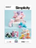 Simplicity Plush Animals Sewing Pattern, S9837