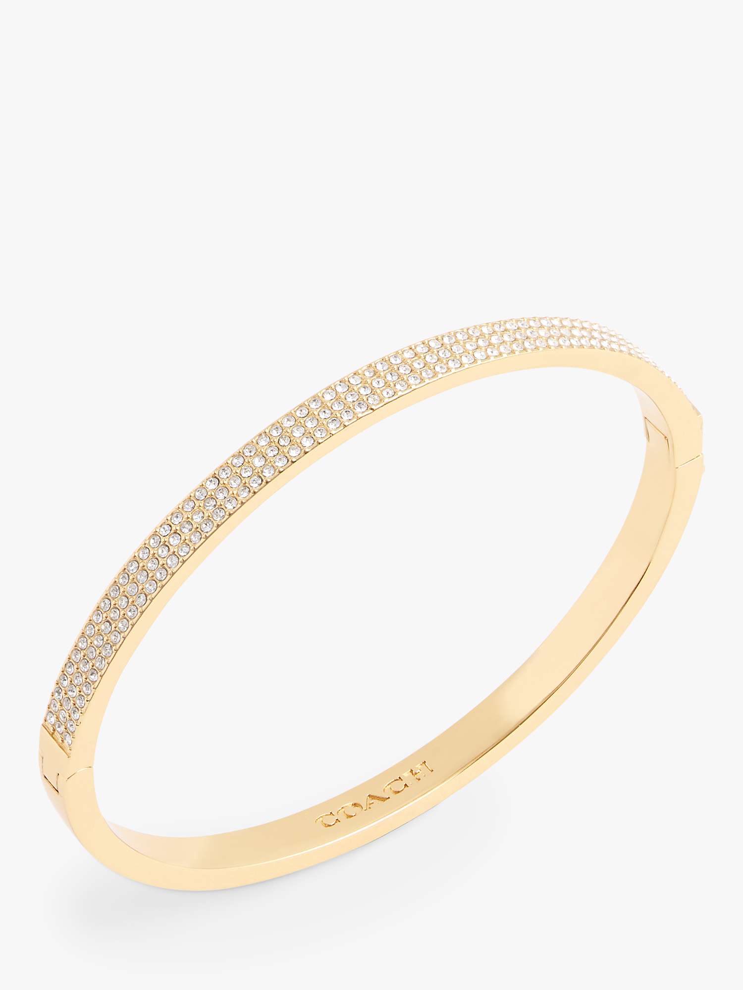 Buy Coach Crystal Hinged Bangle Online at johnlewis.com