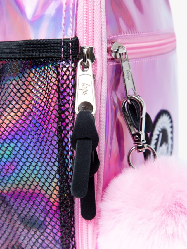 Hype pink holographic store lunch bag