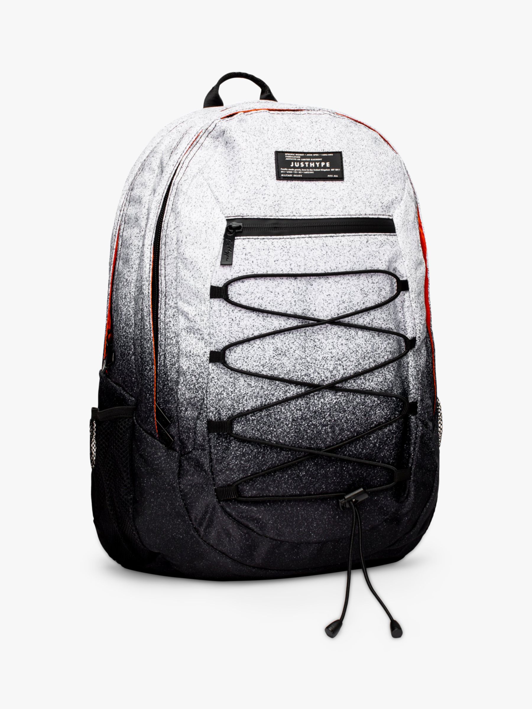 Hype Kids' Speckle Fade Maxi Backpack, Black/White
