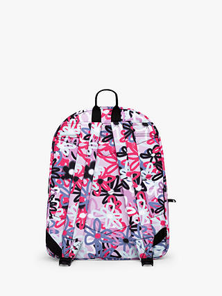 Hype Kids' Graffiti Flowers Backpack, Purple/Multi