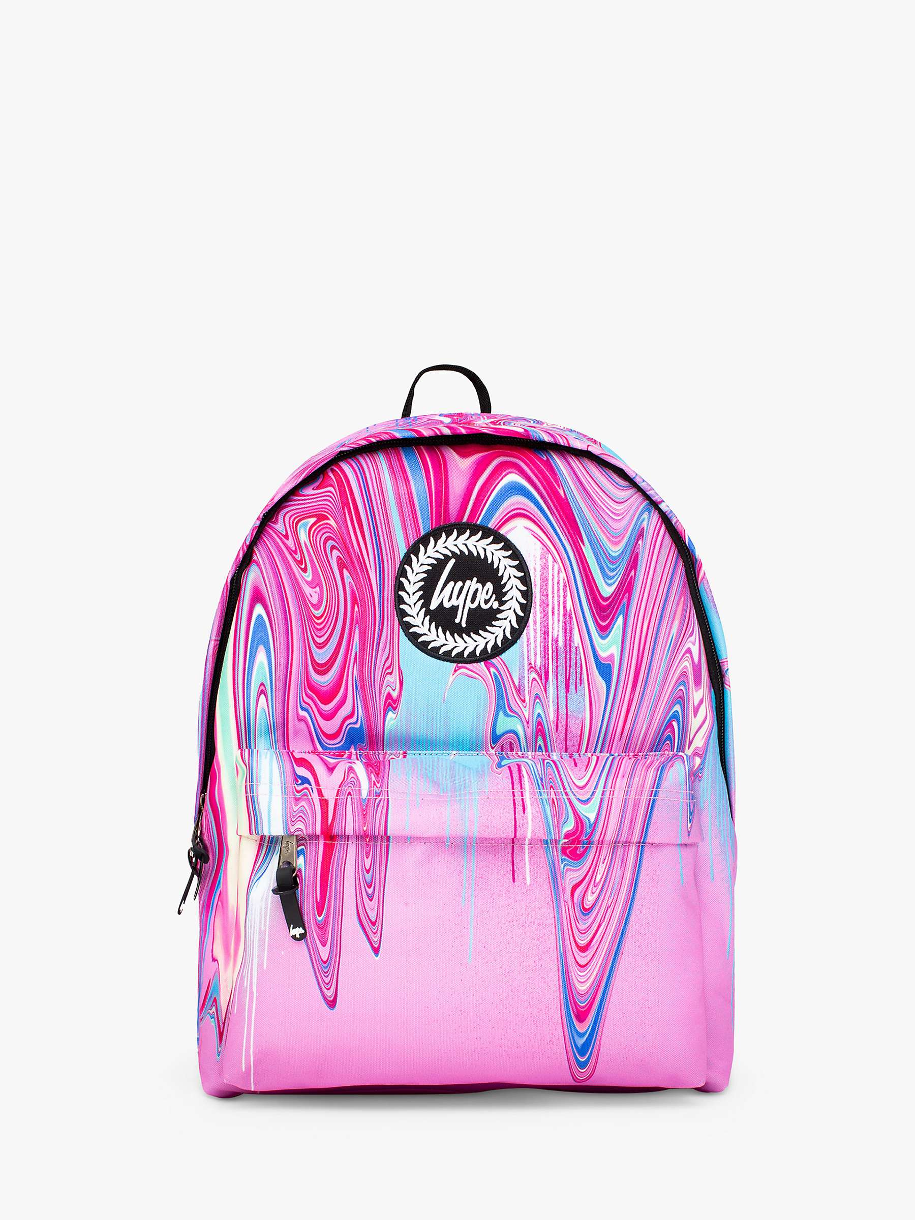 Buy Hype Kids' Marble Drip Backpack, Pink/Multi Online at johnlewis.com