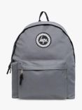 Hype Kids' Plain Badge Backpack, Grey