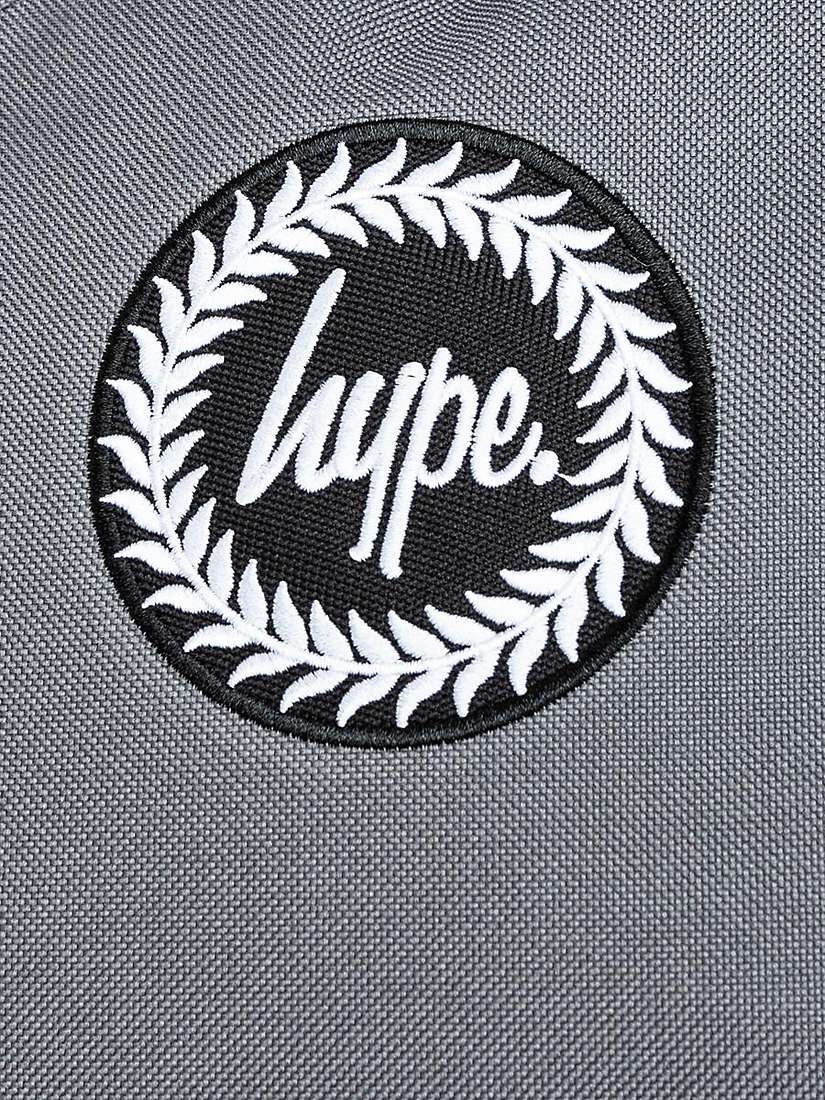 Buy Hype Kids' Plain Badge Backpack, Grey Online at johnlewis.com