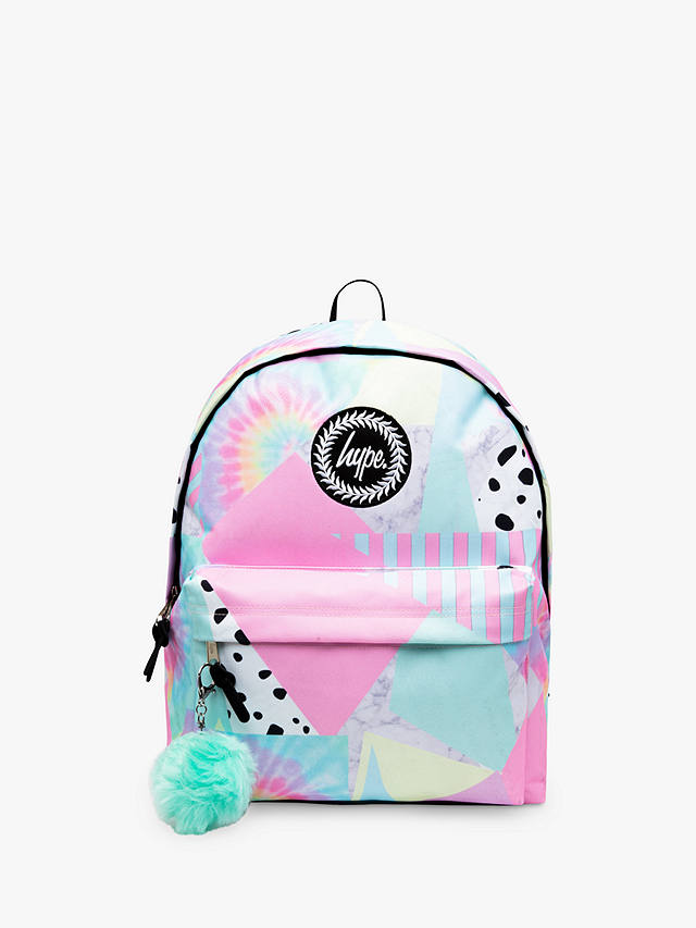 Hype Kids' Pastel Collage Backpack, Pink/Multi