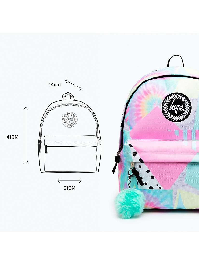 Buy Hype Kids' Pastel Collage Backpack, Pink/Multi Online at johnlewis.com