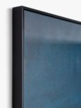 John Lewis 'Dark Skye' Abstract Framed Canvas, 100 x 100cm, Blue