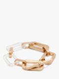 AllSaints Chunky Link Toggle Bracelet, Warm Brass