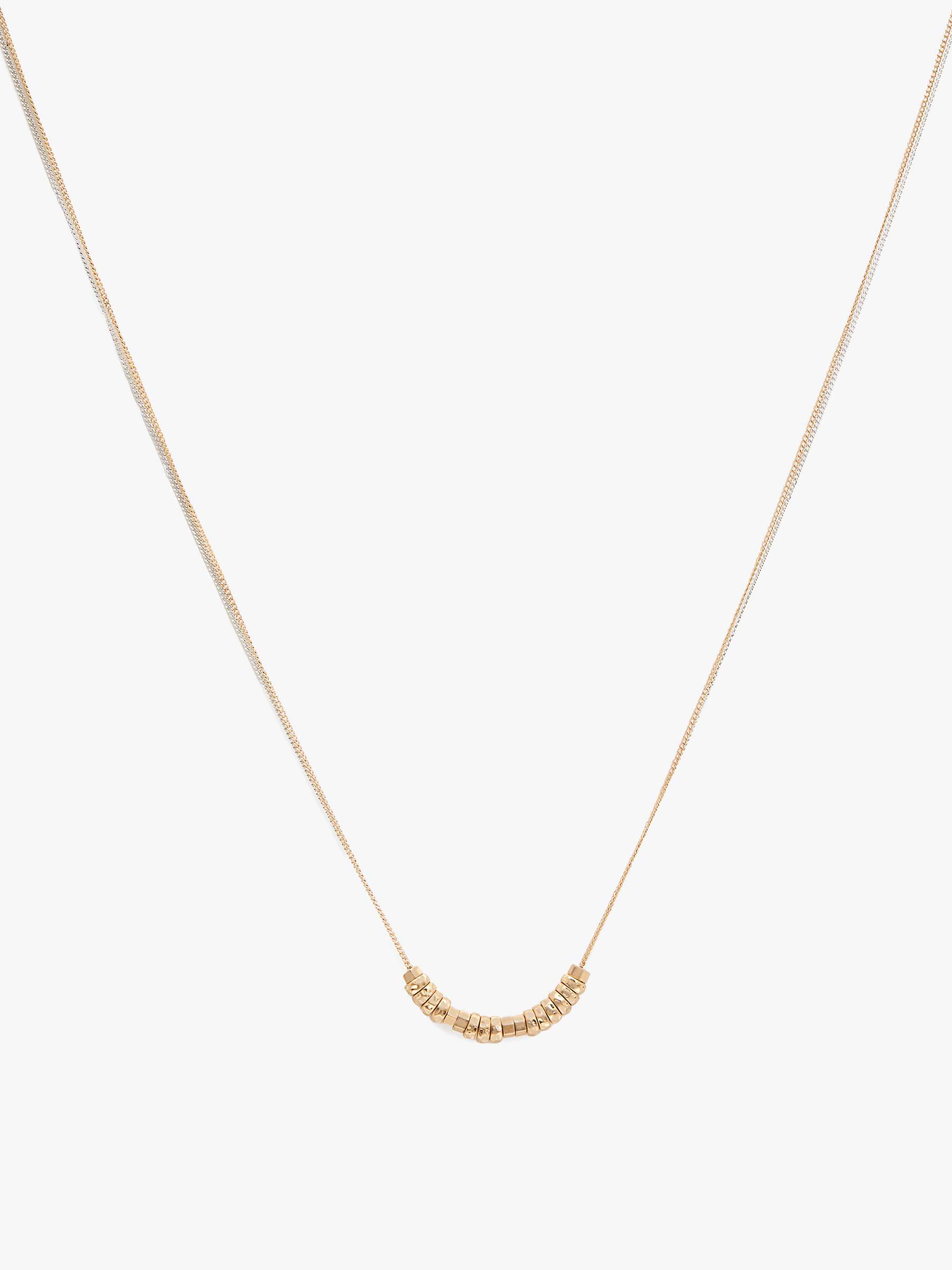 Buy AllSaints Two Tone Beaded Necklace, Gold/Silver Online at johnlewis.com