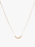 AllSaints Two Tone Beaded Necklace, Gold/Silver