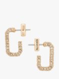 AllSaints Crystal Huggie Hoop Earrings, Gold