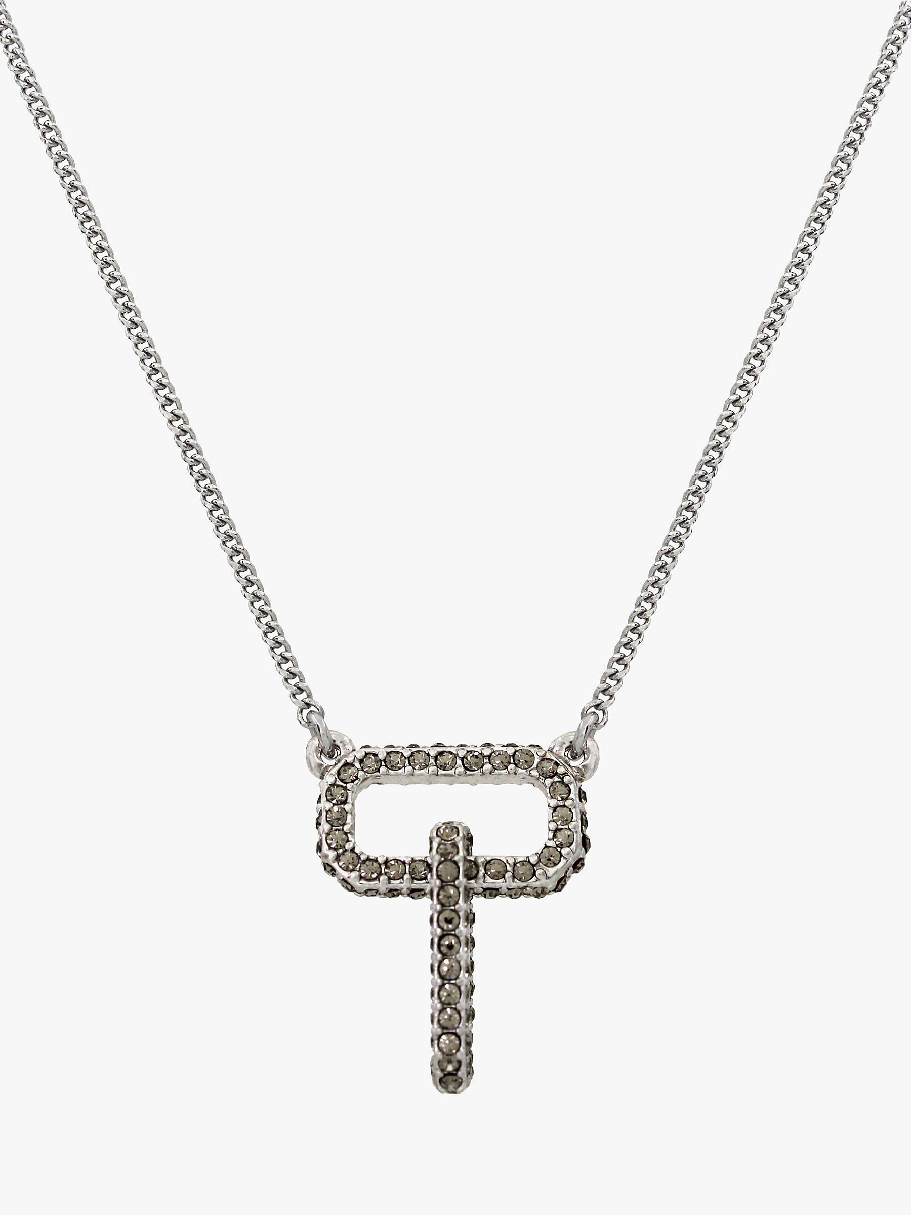 Buy AllSaints Crystal Interlinked Pendant Necklace, Silver Online at johnlewis.com