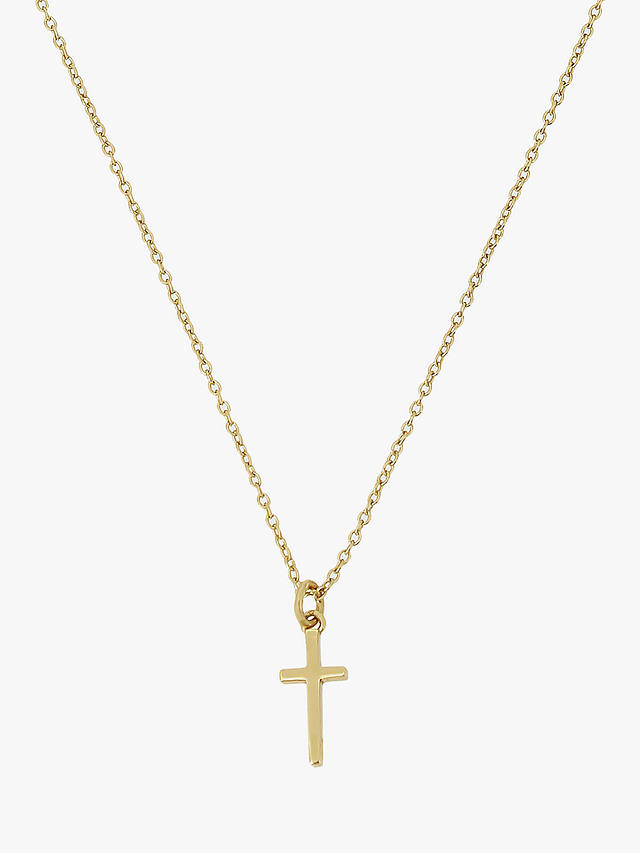 AllSaints Cross Pendant Necklace, Gold