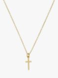 AllSaints Cross Pendant Necklace, Gold