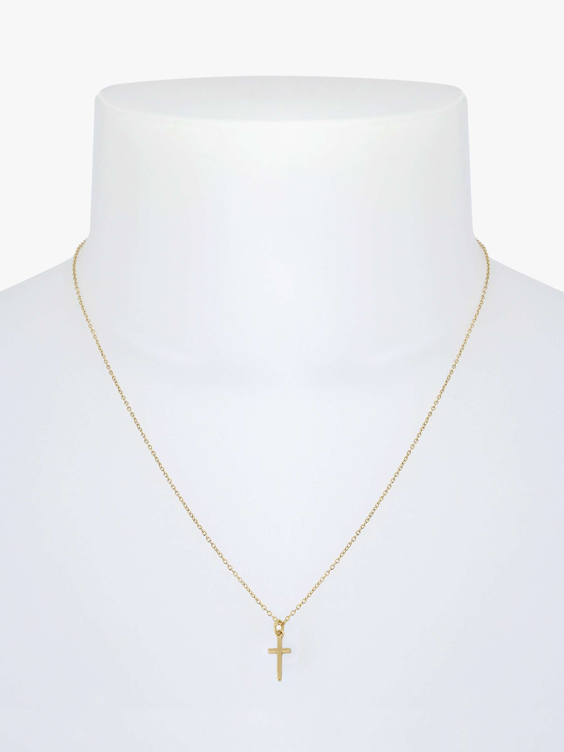 Buy AllSaints Cross Pendant Necklace, Gold Online at johnlewis.com
