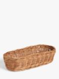 John Lewis Solid Rattan Bread Basket, Natural