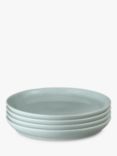Denby Teal Speckle Stoneware Dinner Coupe Plates, Set of 4, 26cm, Teal