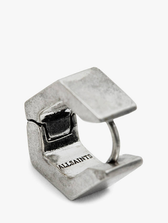 AllSaints Unisex Geometric Single Cuff Earring, Silver