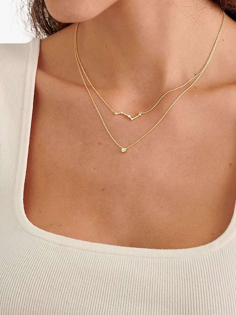 Buy Edge of Ember 14ct Gold Diamond Constellation Necklace Online at johnlewis.com