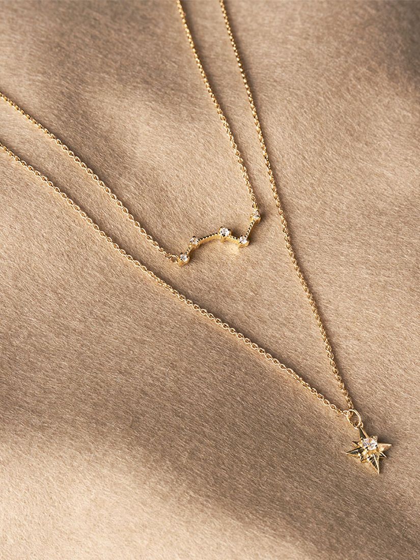 Buy Edge of Ember 14ct Gold Diamond Constellation Necklace Online at johnlewis.com