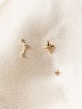 Edge of Ember 14ct Gold Diamond North Star Stud Earrings