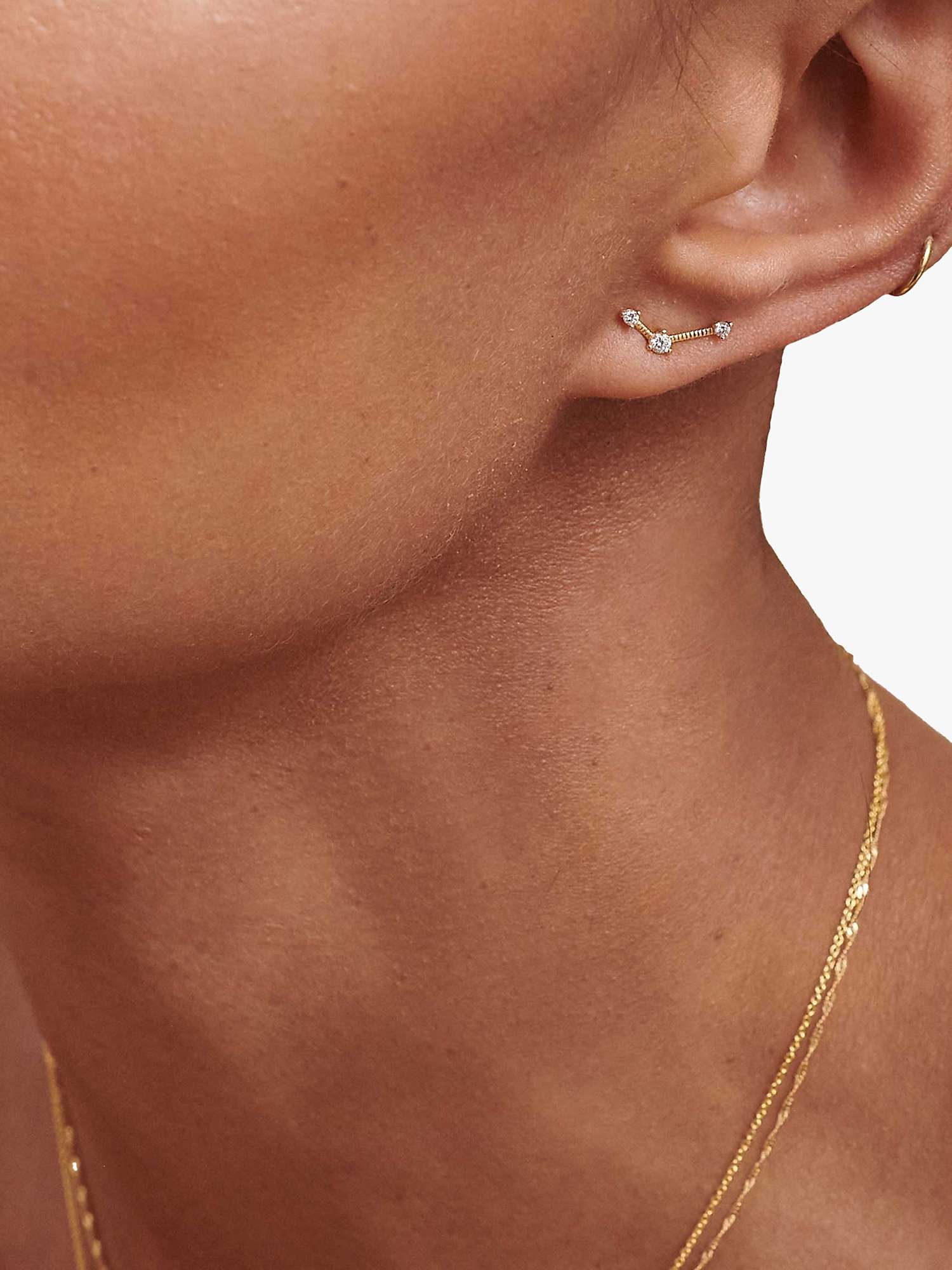 Buy Edge of Ember 14ct Gold Diamond Constellation Stud Earrings Online at johnlewis.com