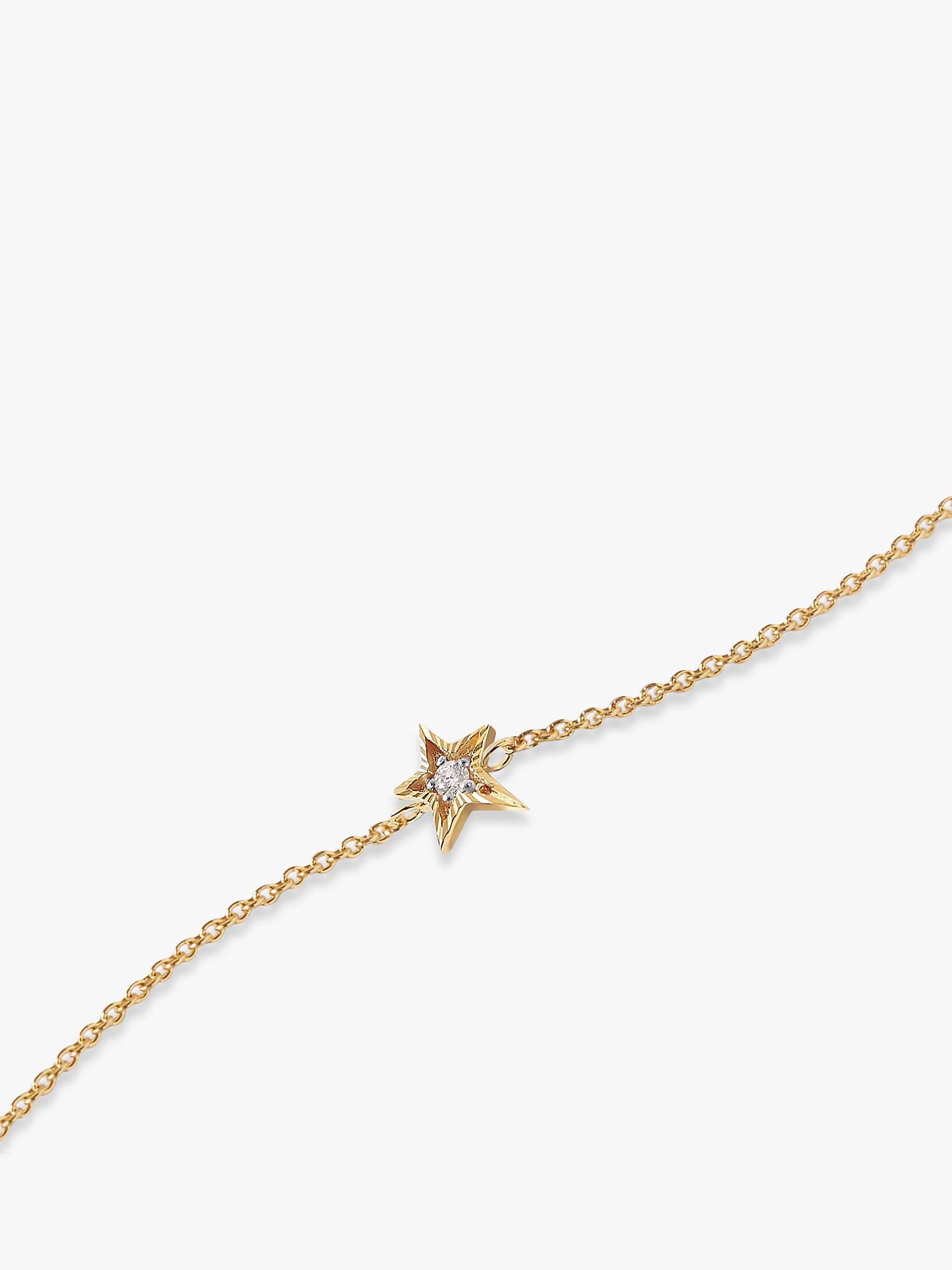 Buy Edge of Ember 14ct Gold Diamond Star Bracelet Online at johnlewis.com