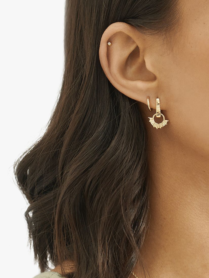 Buy Edge of Ember Summer Sunseeker Charm Drop Earrings, Gold Online at johnlewis.com