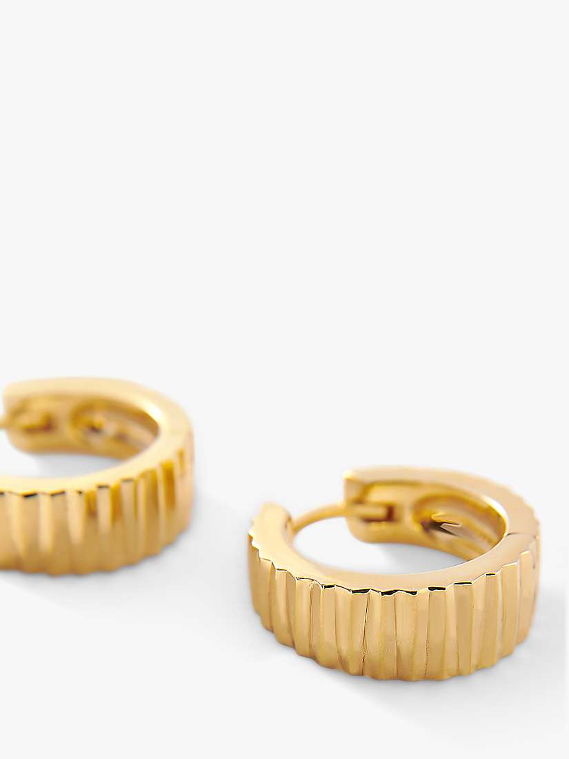 Buy Edge of Ember Flare Hoop Earrings, Gold Online at johnlewis.com