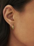 Edge of Ember Summer Gemstone Hoop Earrings