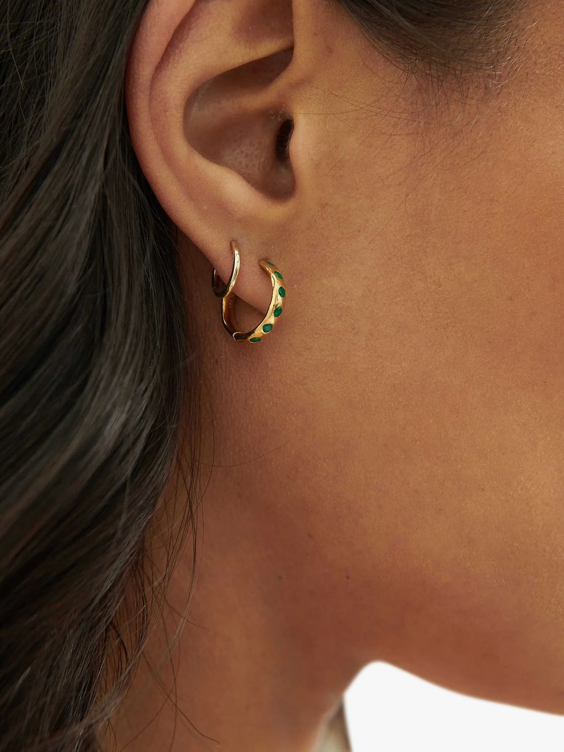 Buy Edge of Ember Summer Gemstone Hoop Earrings Online at johnlewis.com