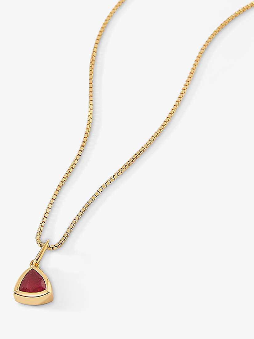 Buy Edge of Ember Triangle Gemstone Pendant Necklace Online at johnlewis.com